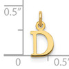 14ky Cutout Letter D Initial Pendant