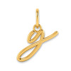 14KY Lower case Letter Y Initial Charm