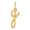 14KY Lower case Letter Y Initial Charm