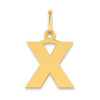 14ky Letter X Initial Pendant