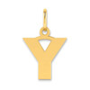 14ky Letter Y Initial Pendant