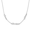 14kw Satin Nameplate Necklace 1 Name
