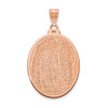 14K Rose Gold Oval Fingerprint Pendant