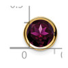 14k 7mm Rhodolite Garnet bezel pendant