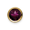14k 7mm Rhodolite Garnet bezel pendant