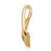 14k 4mm Emerald pendant