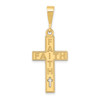 14K Laser Cut FAITH Cross Charm