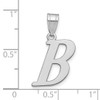 14kw Polished Letter B Initial Pendant