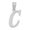 14kw Polished Letter C Initial Pendant