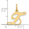 14K Small Fancy Script Letter Z Initial Charm