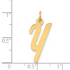14k Medium Script Letter Y Initial Charm