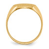14k 13 x12mm Closed Back Signet Ring