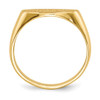 14k 7.0x13.5mm Open Back Signet Ring