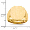 14k 16.0x17.0mm Closed Back Men's Signet Ring