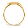 14k 10.0x10.0mm Closed Back Mens Signet Ring
