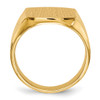 14k 13.5x14.5mm Closed Back Men's Signet Ring