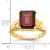14k 11x9mm Emerald Cut Garnet ring 14k 11x9mm Emerald Cut Garnet ring
