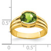 14k 8x6mm Oval Peridot ring