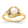 14k 5.5mm FW Cultured Pearl A Diamond ring