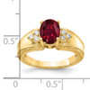 14k 8x6mm Oval Created Ruby AAA Diamond ring 14k 8x6mm Oval Created Ruby AAA Diamond ring