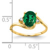 14k 8x6mm Oval Mount St. Helens AAA Diamond ring