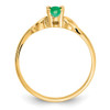 14k 5x3mm Oval Emerald ring