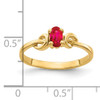 14k 5x3mm Oval Ruby ring