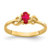 14k 5x3mm Oval Ruby ring