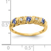 14k 2.75mm Tanzanite AA Diamond ring