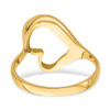 14K Tilted Heart Ring