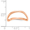14K Rose Gold Wave Fashion Thumb Ring