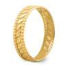 14k Leaf Engraved Thumb Ring