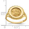 14k Angel Coin w/ Rope Frame Ring