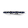 14k White Gold Sapphire Band