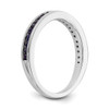 14k White Gold Sapphire Band
