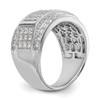 14K White Gold Diamond Men's Band