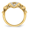 14k Polished Fancy Geometric Diamond Ring