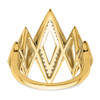 14k Polished Fancy Geometric Diamond Ring