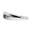 14k White Gold Amethyst 4-stone Ring
