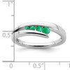 14k White Gold Emerald 4-stone Ring 14k White Gold Emerald 4-stone Ring