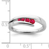 14k White Gold Ruby 4-stone Ring 14k White Gold Ruby 4-stone Ring