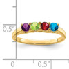 14k Genuine 4 Stone Mother's Ring