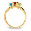 10ky Polished 3-Stone Mothers Ring 10ky Polished 3-Stone Mothers Ring
