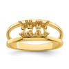 10ky Polished 3-Stone Mothers Ring 10ky Polished 3-Stone Mothers Ring
