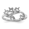 10k White Gold Polished 5-Stone Mothers Ring 10k White Gold Polished 5-Stone Mothers Ring