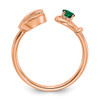 14K Rose Gold Letter C with Birthstone Ring 14K Rose Gold Letter C with Birthstone Ring