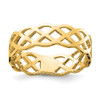 14K Polished Weave Ring