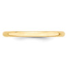 14KY 2mm LTW Half Round Band