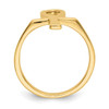 14k Polished Ankh Egyptian Cross Ring