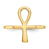 14k Polished Ankh Egyptian Cross Ring